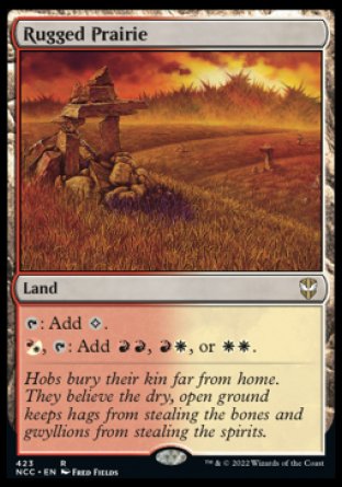 (423) Magic The Gathering Commander: Streets of New Capenna Single: Rugged Prairie  Rare