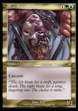 (423) Magic The Gathering Modern Horizons 2: Extras Single: Shardless Agent (V.2) Holo Rare
