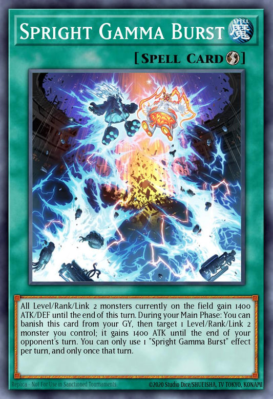 (105) YuGiOh TCG BLTR: Battles of Legend: Terminal Revenge Single: Spright Gamma Burst  Ultra Rare