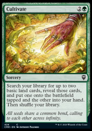 (424/361) Magic The Gathering Commander Legends: Extras Single: Cultivate  Common