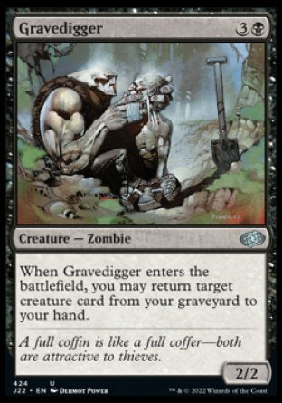 (424) Magic The Gathering Jumpstart 2022 Single: Gravedigger  Uncommon