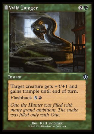 (424) Magic The Gathering Innistrad Remastered: Extras Single: Wild Hunger Holo Uncommon