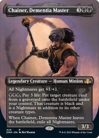 (424) Magic The Gathering Dominaria Remastered: Extras Single: Chainer, Dementia Master (V.2) Holo Rare