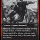 (424) Magic The Gathering Innistrad: Double Feature Single: Fearful Villager // Fearsome Werewolf Holo Common