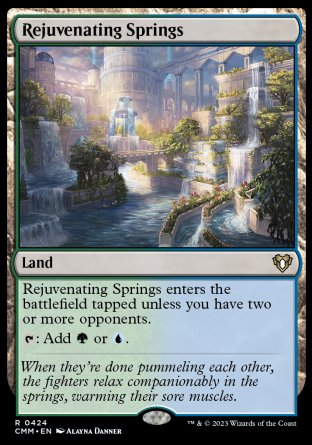 (424) Magic The Gathering Commander Masters Single: Rejuvenating Springs  Rare