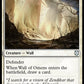 (035) Magic The Gathering The List Single: Wall of Omens  Uncommon