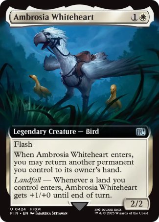 (424) Magic The Gathering Magic: The Gathering - FINAL FANTASY: Extras Single: Ambrosia Whiteheart (V.2) Holo Uncommon