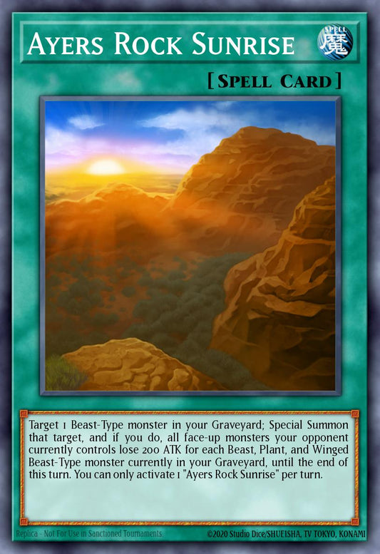 (022) YuGiOh TCG DLCS: Dragons of Legend: The Complete Series Single: Ayers Rock Sunrise  Common