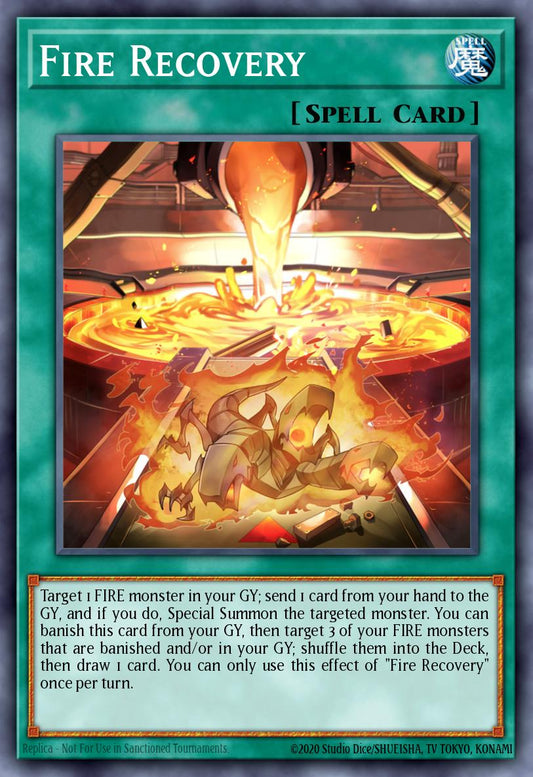 (126) YuGiOh TCG MP24: 25th Anniversary Tin: Dueling Mirrors Single: Fire Recovery  Secret Rare