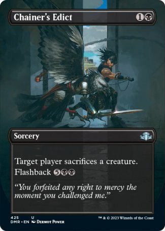 (425) Magic The Gathering Dominaria Remastered: Extras Single: Chainer's Edict (V.2)  Uncommon