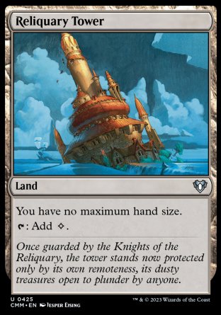 (425) Magic The Gathering Commander Masters Single: Reliquary Tower  Uncommon