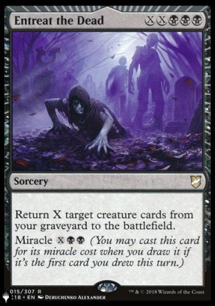 (015) Magic The Gathering The List Single: Entreat the Dead  Rare