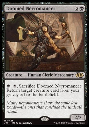 (426) Magic The Gathering Foundations Jumpstart Single: Doomed Necromancer  Rare