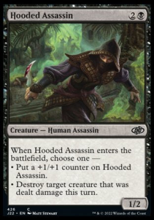 (426) Magic The Gathering Jumpstart 2022 Single: Hooded Assassin  Common