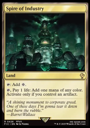 (426) Magic The Gathering Commander: Magic: The Gathering - FINAL FANTASY Single: Spire of Industry  Rare