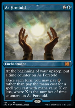(426) Magic The Gathering Double Masters 2022: Extras Single: As Foretold Holo Mythic