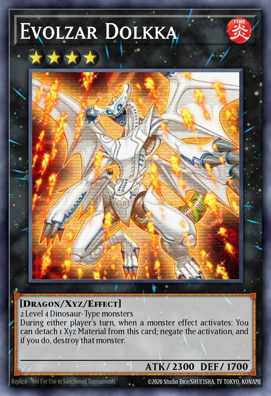 (167) YuGiOh TCG RA04: Quarter Century Stampede Single: Evolzar Dolkka (V.1 - Platinum Secret Rare)  Platinum Secret Rare