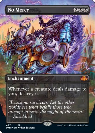 (427) Magic The Gathering Dominaria Remastered: Extras Single: No Mercy (V.2) Holo Mythic