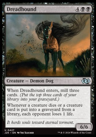 (427) Magic The Gathering Foundations Jumpstart Single: Dreadhound  Uncommon