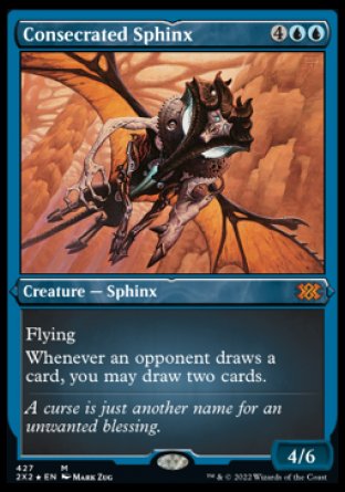 (427) Magic The Gathering Double Masters 2022: Extras Single: Consecrated Sphinx (V.2) Holo Mythic