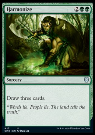 (427/361) Magic The Gathering Commander Legends: Extras Single: Harmonize  Uncommon