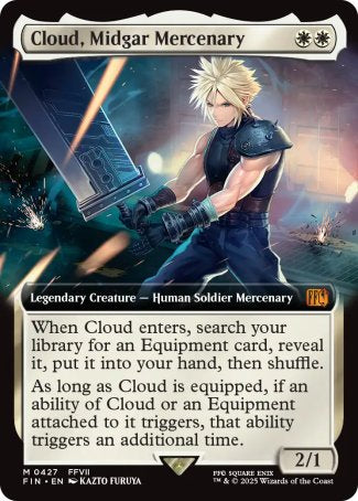 (427) Magic The Gathering Magic: The Gathering - FINAL FANTASY: Extras Single: Cloud, Midgar Mercenary (V.2)  Mythic