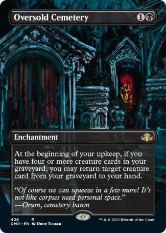 (428) Magic The Gathering Dominaria Remastered: Extras Single: Oversold Cemetery (V.2)  Rare