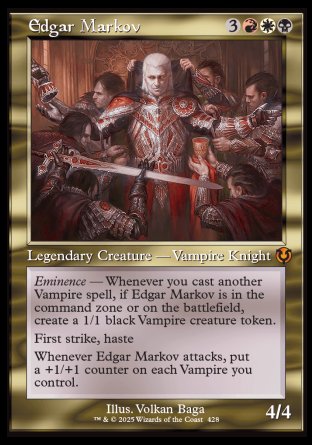 (428) Magic The Gathering Innistrad Remastered: Extras Single: Edgar Markov (V.2) Holo Mythic