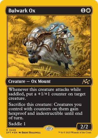 (428) Magic The Gathering Aetherdrift: First-Place Single: Bulwark Ox (V.1)  Rare