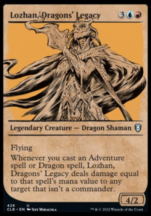 (428) Magic The Gathering Commander Legends: Battle for Baldur's Gate: Extras Single: Lozhan, Dragons' Legacy (V.2)  Uncommon