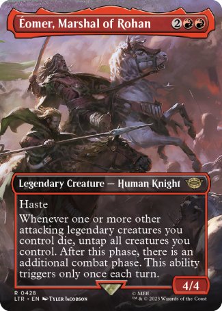 (428) Magic The Gathering The Lord of the Rings: Tales of Middle-earth: Extras Single: ������omer, Marshal of Rohan  Rare