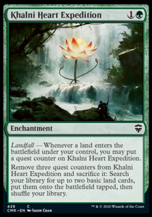 (428/361) Magic The Gathering Commander Legends: Extras Single: Khalni Heart Expedition  Common