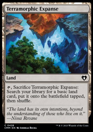 (428) Magic The Gathering Commander Masters Single: Terramorphic Expanse  Common
