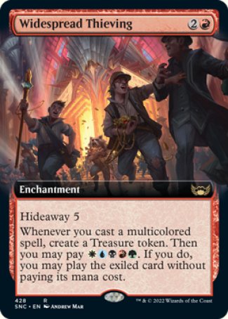 (428) Magic The Gathering Streets of New Capenna: Extras Single: Widespread Thieving  Rare