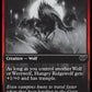 (428) Magic The Gathering Innistrad: Double Feature Single: Hungry Ridgewolf  Common