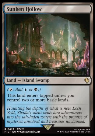 (429) Magic The Gathering Commander: Magic: The Gathering - FINAL FANTASY Single: Sunken Hollow  Rare