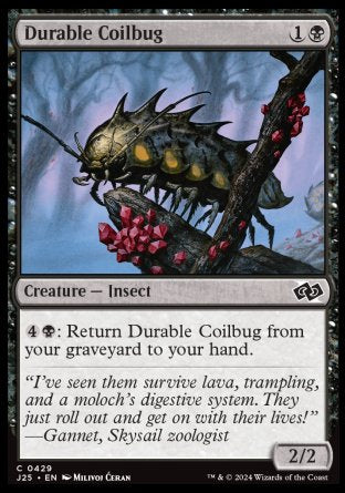 (429) Magic The Gathering Foundations Jumpstart Single: Durable Coilbug  Common