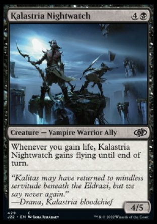 (429) Magic The Gathering Jumpstart 2022 Single: Kalastria Nightwatch  Common