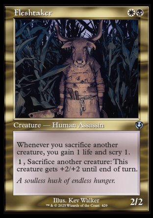(429) Magic The Gathering Innistrad Remastered: Extras Single: Fleshtaker  Uncommon