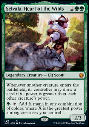 (429) Magic The Gathering Jumpstart Single: Selvala, Heart of the Wilds  Mythic