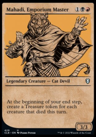 (429) Magic The Gathering Commander Legends: Battle for Baldur's Gate: Extras Single: Mahadi, Emporium Master (V.2)  Uncommon
