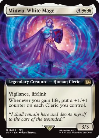 (430) Magic The Gathering Magic: The Gathering - FINAL FANTASY: Extras Single: Minwu, White Mage  Rare