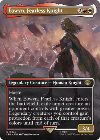 (430) Magic The Gathering The Lord of the Rings: Tales of Middle-earth: Extras Single: ������owyn, Fearless Knight  Rare