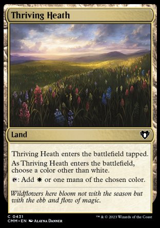 (431) Magic The Gathering Commander Masters Single: Thriving Heath  Common