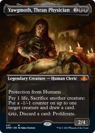 (431) Magic The Gathering Dominaria Remastered: Extras Single: Yawgmoth, Thran Physician (V.2)  Mythic