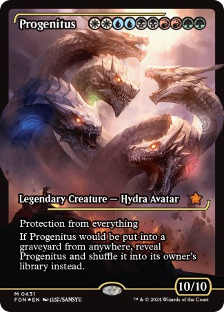 (431) Magic The Gathering Magic: The Gathering Foundations: Extras Single: Progenitus (V.1)  Mythic