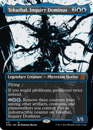 (431) Magic The Gathering Phyrexia: All Will Be One: Extras Single: Tekuthal, Inquiry Dominus (V.3)  Mythic