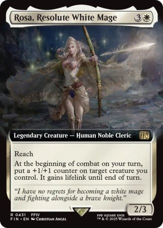 (431) Magic The Gathering Magic: The Gathering - FINAL FANTASY: Extras Single: Rosa, Resolute White Mage (V.1)  Rare