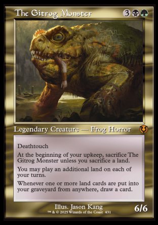 (431) Magic The Gathering Innistrad Remastered: Extras Single: The Gitrog Monster  Mythic