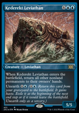 (431) Magic The Gathering Double Masters 2022: Extras Single: Kederekt Leviathan  Rare